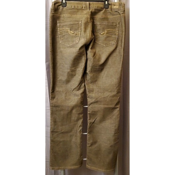 Z Cavaricci Y2k Flare Corduroy Pants Women's‎ Size 14 Brown Casual - Picture 9 of 10